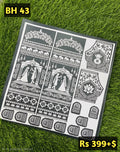 Bridal BH43 Mehindi Sticker (Only Sticker)