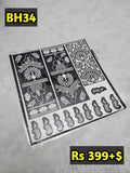 Bridal BH34 Mehindi Sticker (Only Sticker)