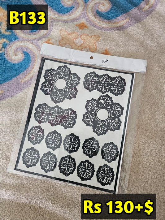Semi Bridal B133 Mehindi Sticker (Only Sticker)