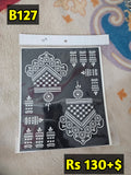 Semi Bridal B127 Mehindi Sticker (Only Sticker)