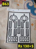 Semi Bridal B63 Mehindi Sticker(Only Sticker)