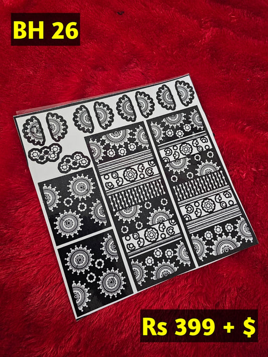 Bridal BH26 Mehindi Sticker (Only Sticker)