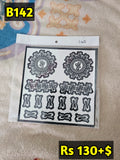 Semi Bridal B142 Mehindi Sticker (Only Sticker)