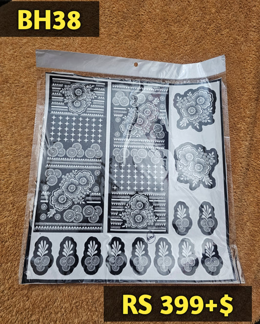 Bridal BH38 Mehindi Sticker (Only Sticker)