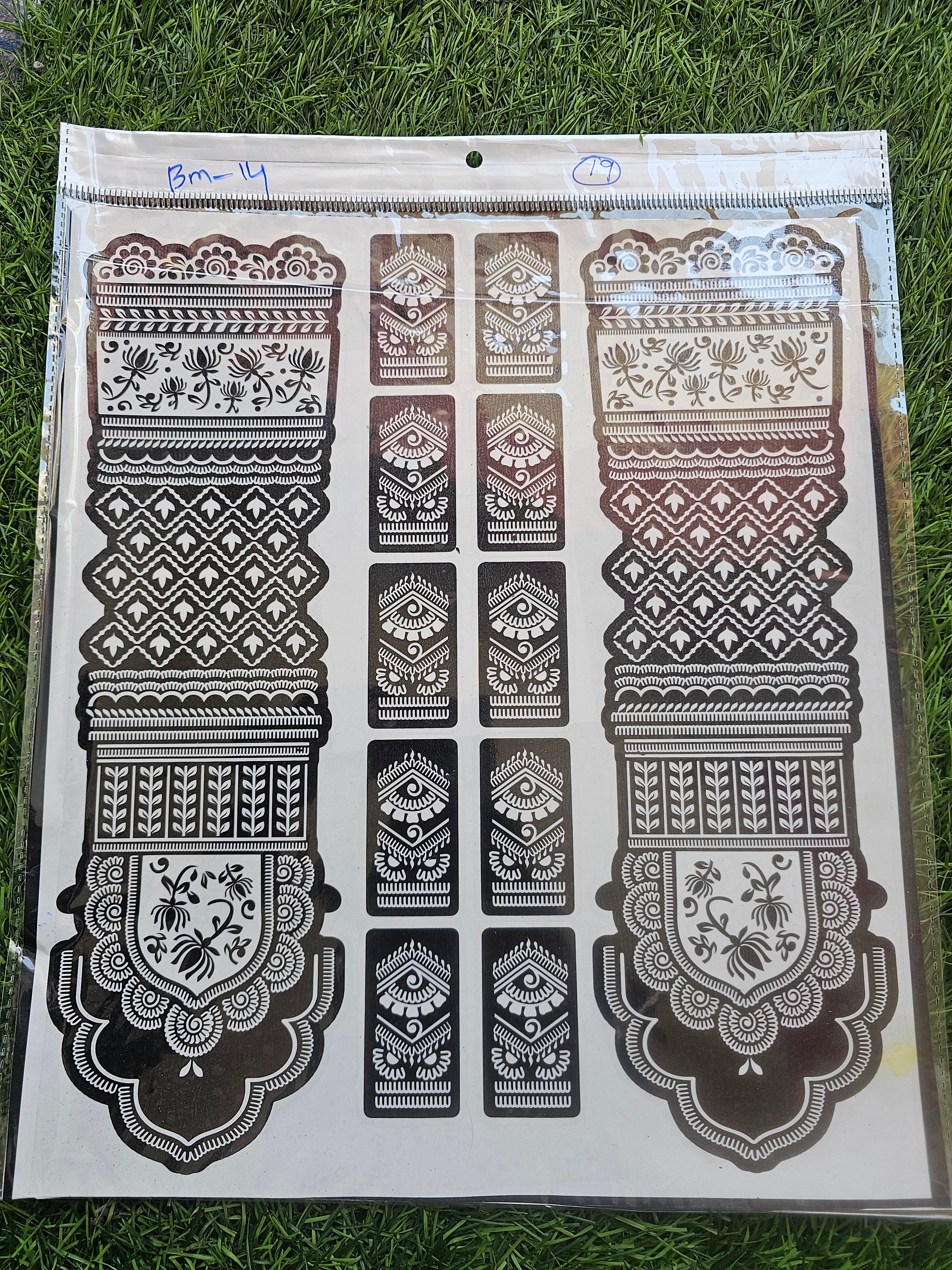 Bridal BM14 Mehindi Sticker (Only Sticker)