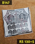 Semi Bridal B147 Mehindi Sticker (Only Sticker)