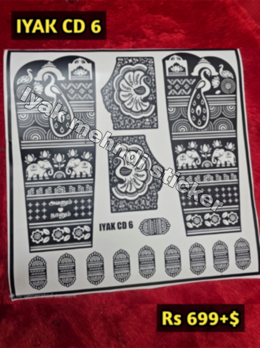 CUSTOMISED DESIGN IYAK CD6 (only Sticker) Dispatch Time 10 Days