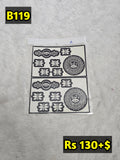 Semi Bridal B119 Mehindi Sticker (Only Sticker)