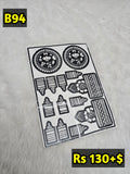 Semi Bridal B94 Mehindi Sticker (Only Sticker)