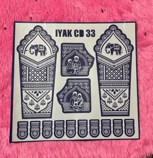 CUSTOMISED DESIGN IYAK CD33 (only Sticker)
