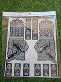 Bridal BM10 Mehindi Sticker (Only Sticker)