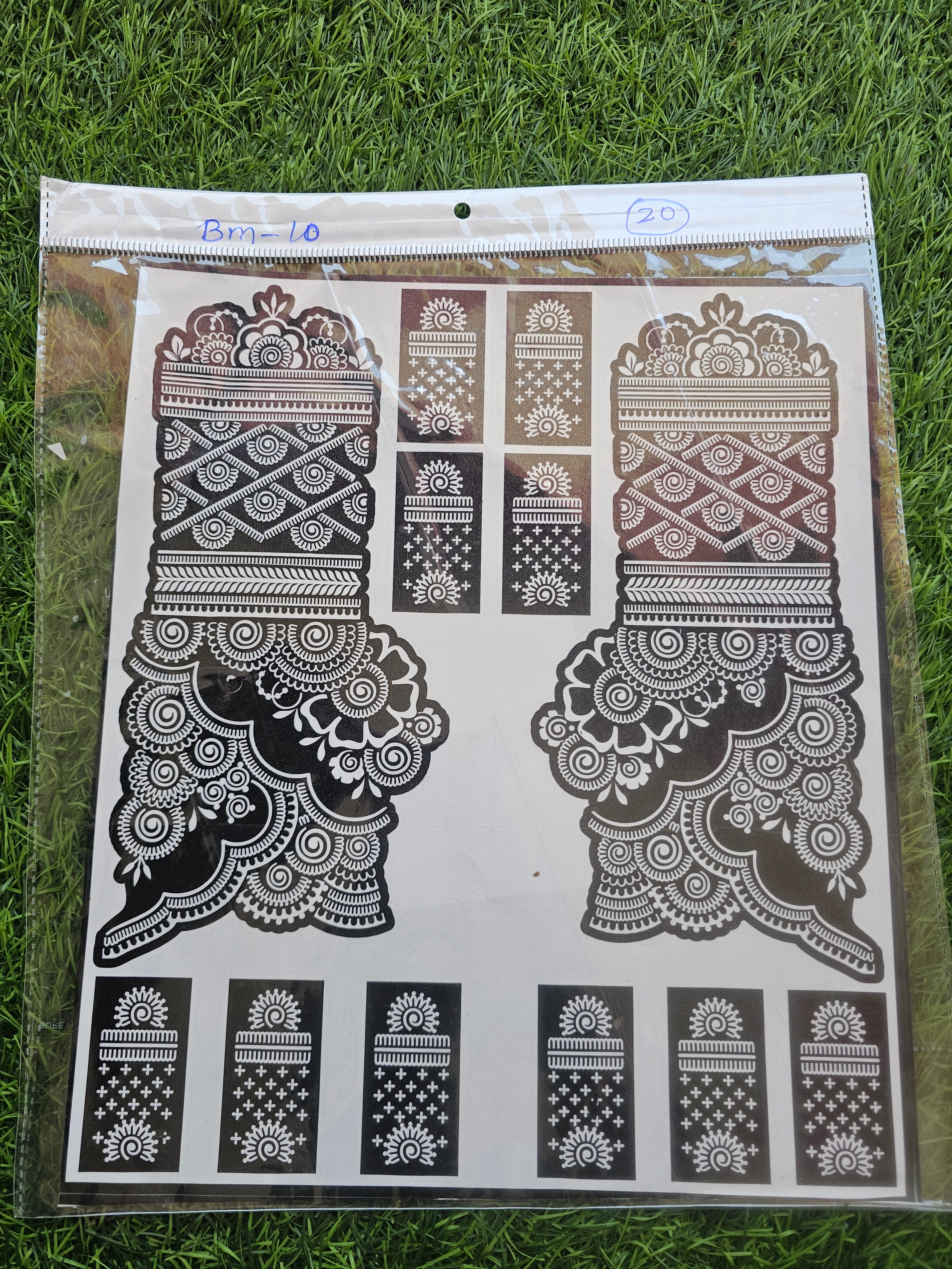 Bridal BM10 Mehindi Sticker (Only Sticker)