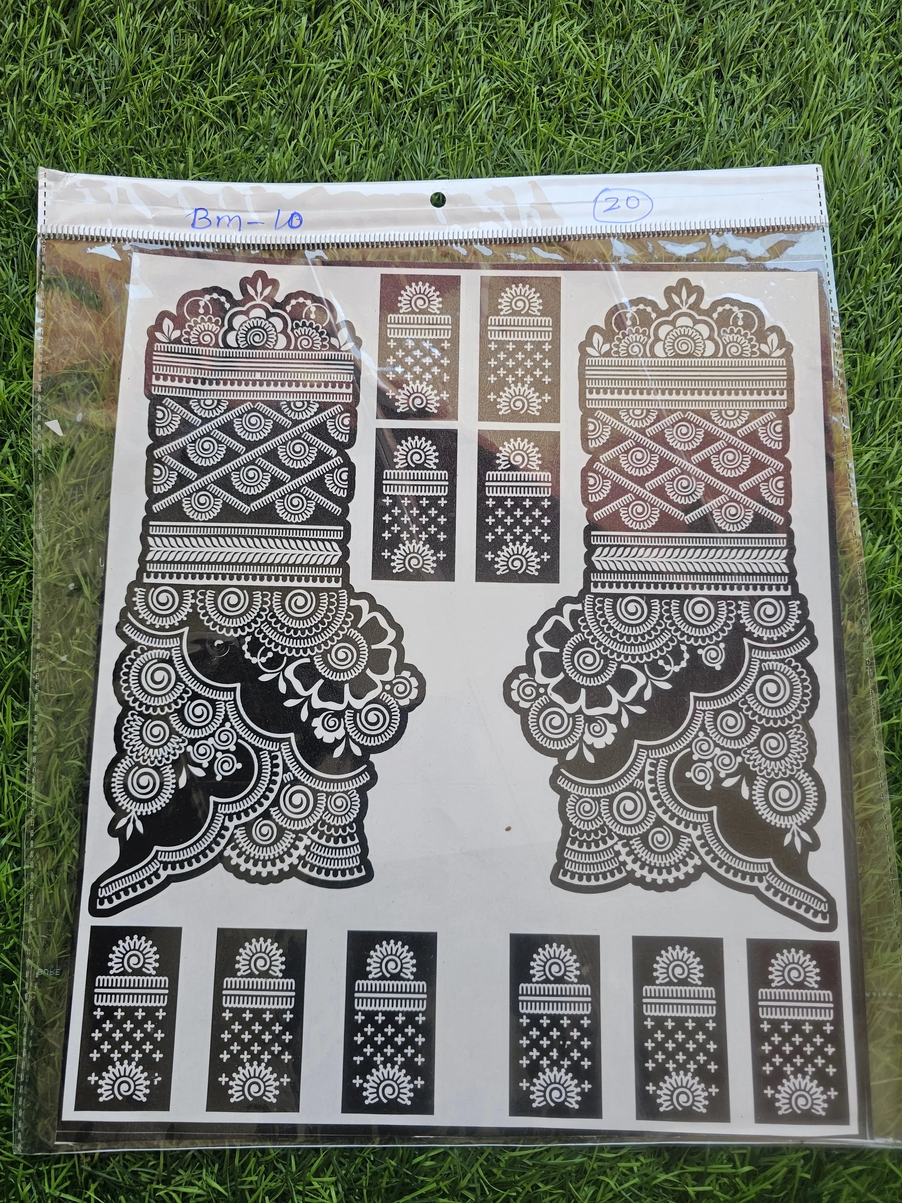 Bridal BM10 Mehindi Sticker (Only Sticker)