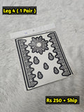 Semi Bridal Leg Mehindi Sticker L4 (Only Sticker)