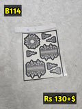 Semi Bridal B114 Mehindi Sticker (Only Sticker)