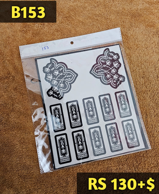 Semi Bridal B153 Mehindi Sticker (Only Sticker)