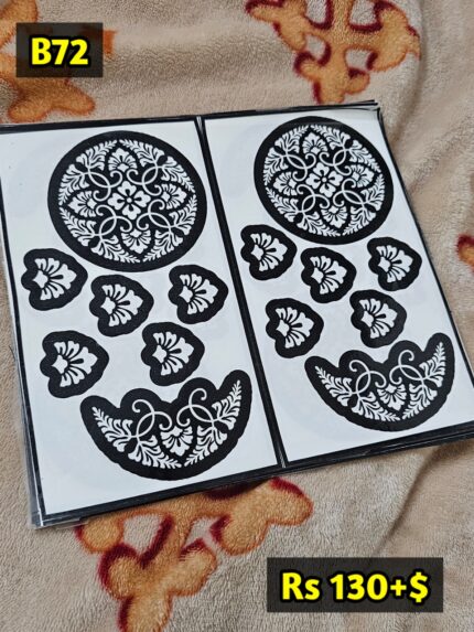 Semi Bridal B72 Mehindi Sticker