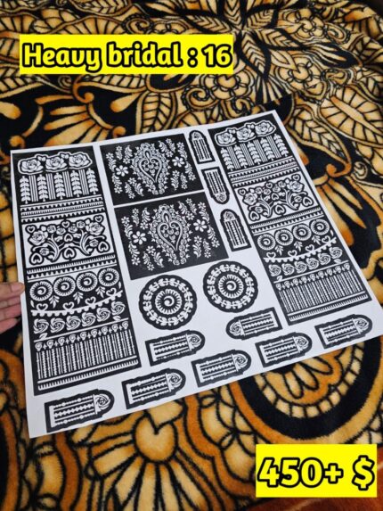 Heavy Bridal HB16 Mehindi Sticker